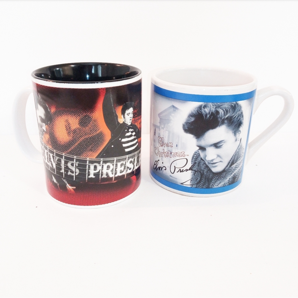 2 Signature Collection Elvis Mugs